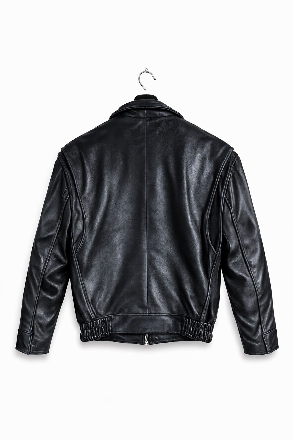 Vintage Vintage H.I.S. Genuine Leather Bomber Jacket Black | Classic Size US M / EU 48-50 / 2 - 2 Thumbnail