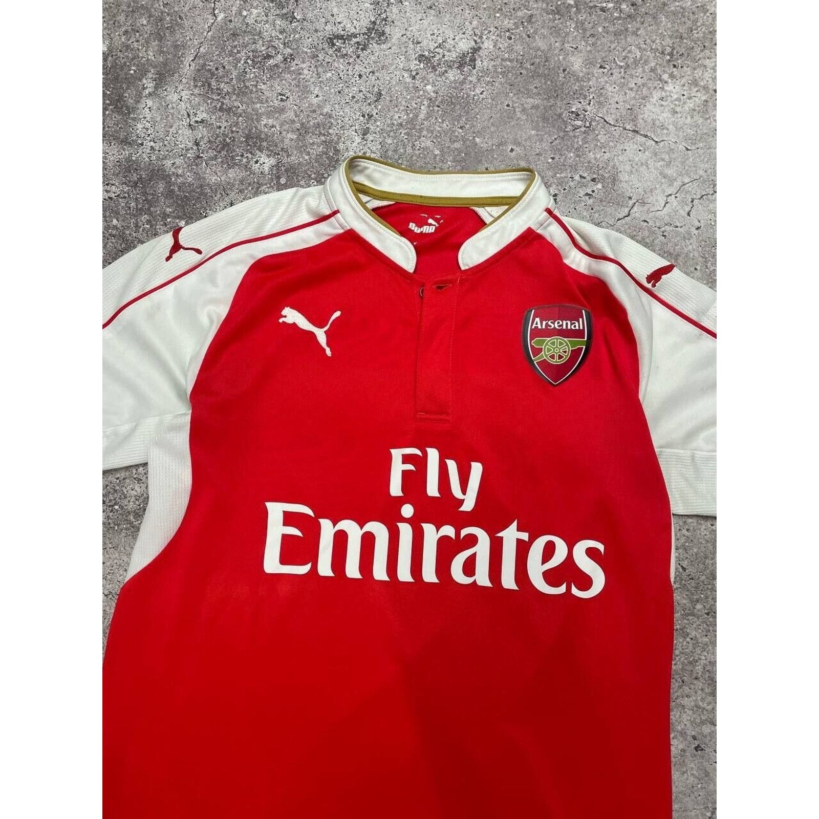 Puma Vintage Arsenal Red Soccer Jersey M Puma Fly Emirates Size US M / EU 48-50 / 2 - 2 Thumbnail