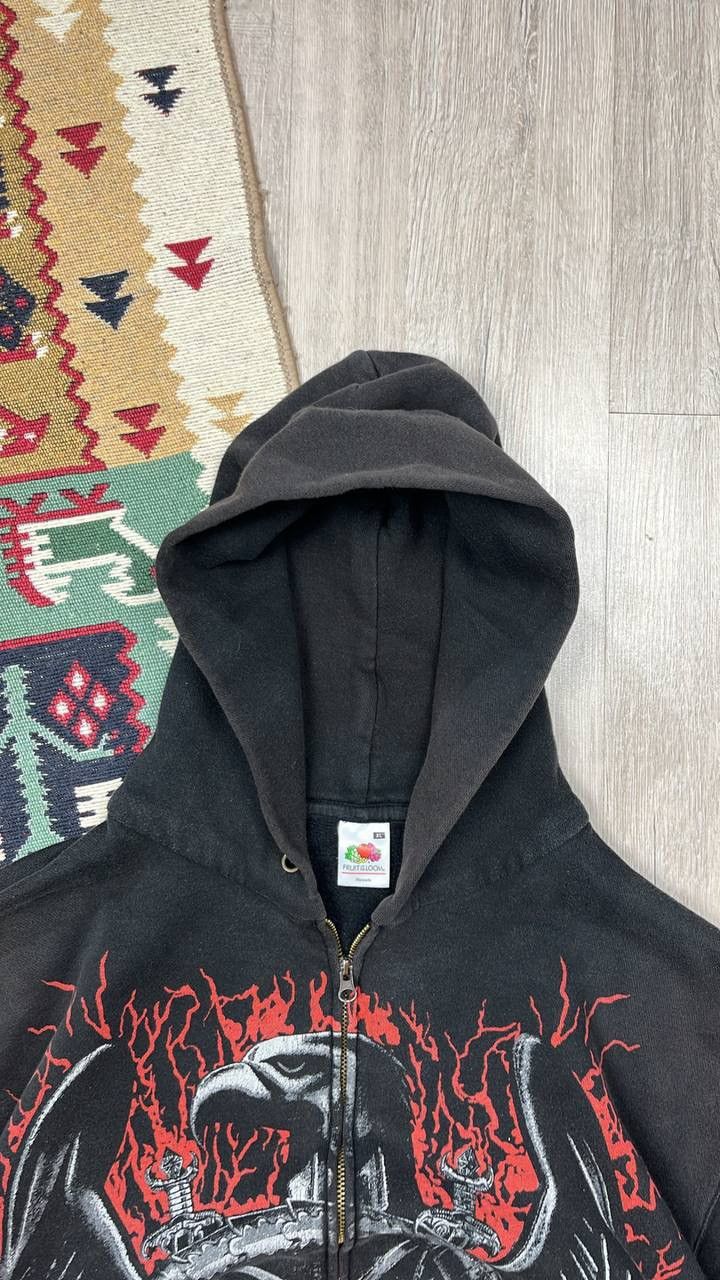 Japanese Brand × Slayer × Vintage Vintage Faded Slayer Zip Up Hype Hoodie Size US XL / EU 56 / 4 - 4 Thumbnail