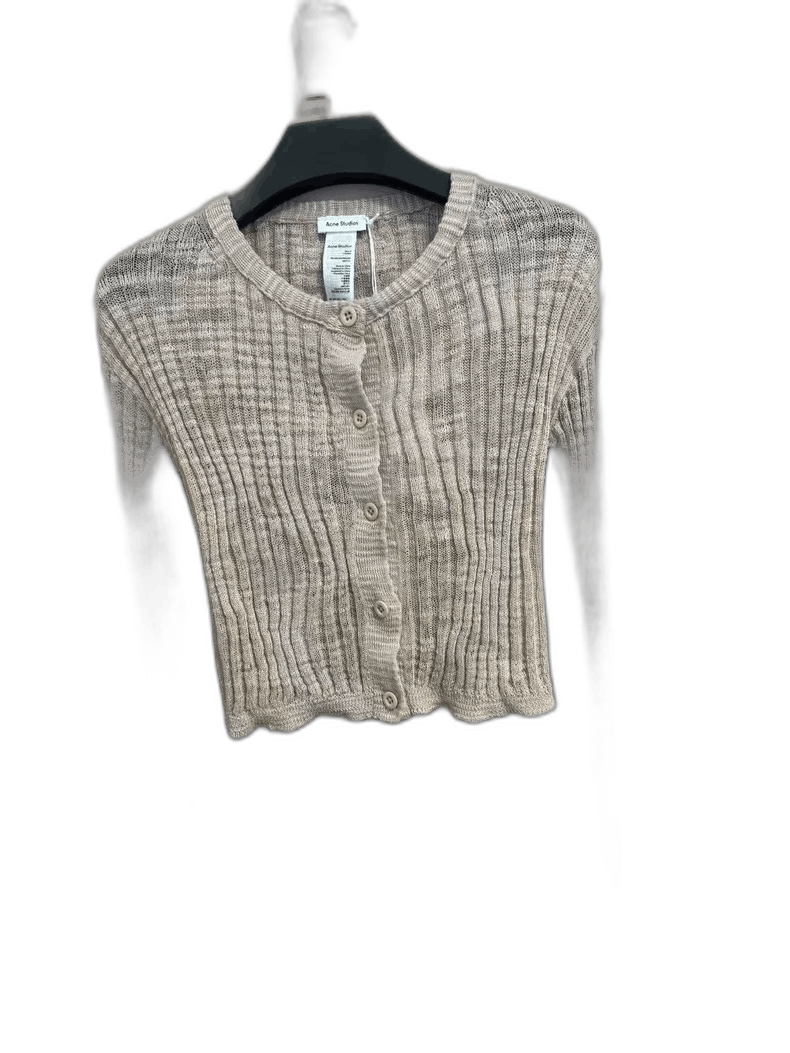Acne Studios Acne Studios Pink Knitted Cardigan Size S Size S / US 4 / IT 40 - 1 Thumbnail