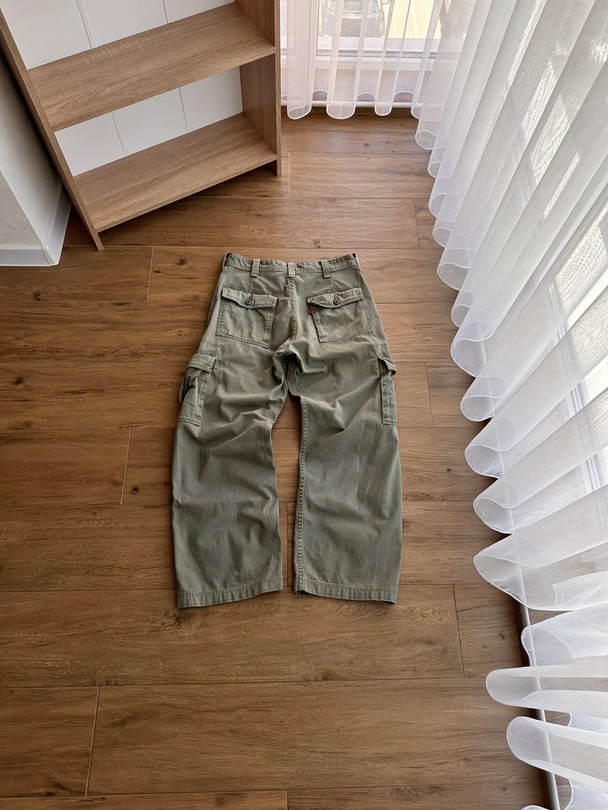 Levi's × Levi's Vintage Clothing × Vintage Vintage Levi’s SS03 Green Military Cargo Pants Size US 31 - 10 Thumbnail