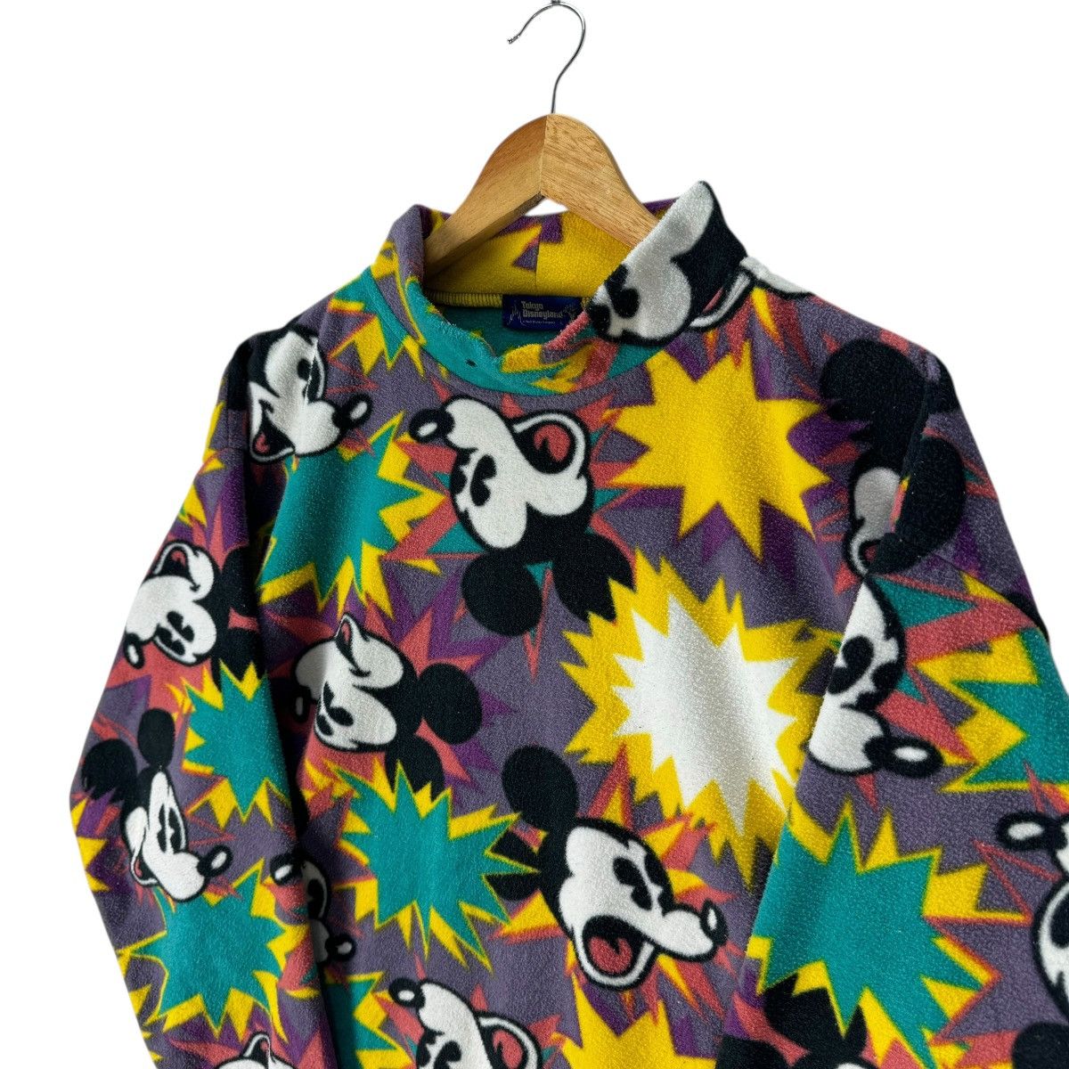 Cartoon Network × Mickey Mouse × Vintage ⚡️90s MICKEY MOUSE FLEECE WALT DISNEY BOOM JUMPER Size US L / EU 52-54 / 3 - 5 Thumbnail