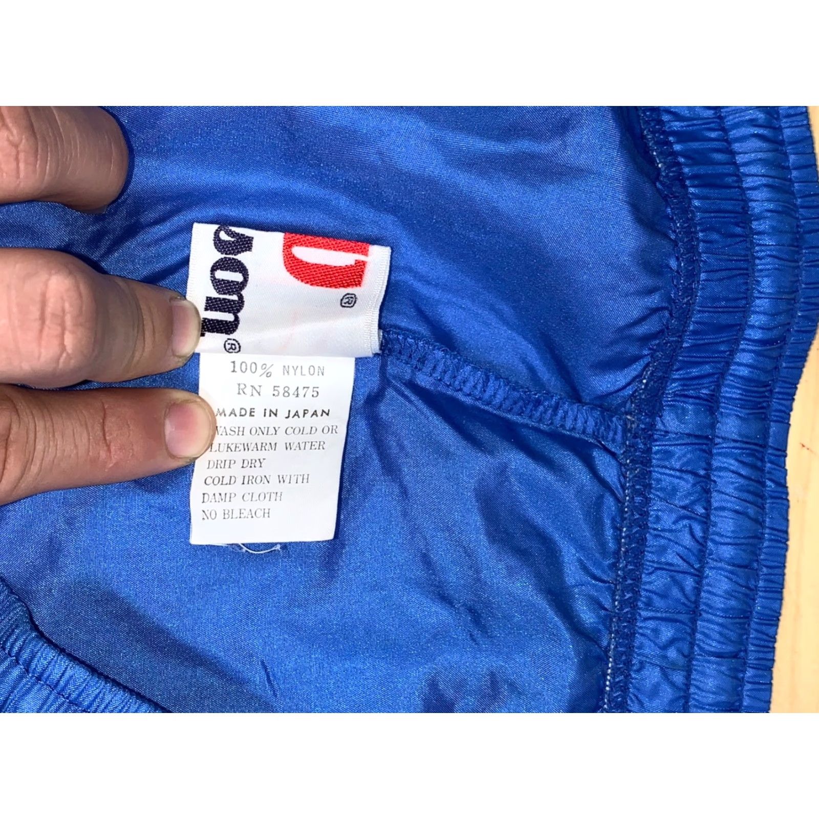 Wilson VINTAGE Wilson Track Pants Men M Blue Elastic Waist Pockets Nylon Drawstring Size US 31 - 4 Thumbnail