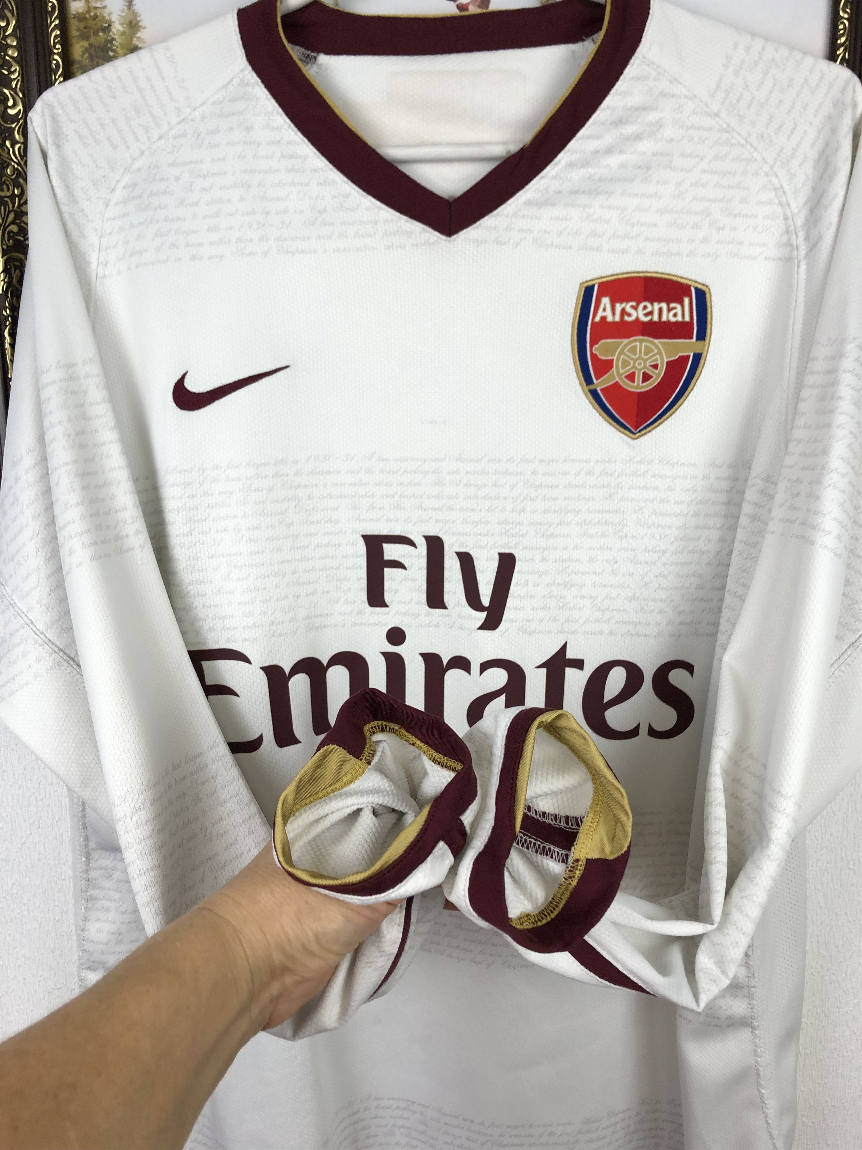Nike Arsenal football shirt 2007 Soccer Jersey Nike Long Sleeve Size US M / EU 48-50 / 2 - 7 Thumbnail