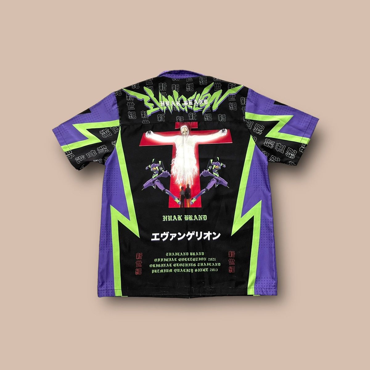 Anime Evangelion Button up Shirt Size US L / EU 52-54 / 3 - 2 Thumbnail