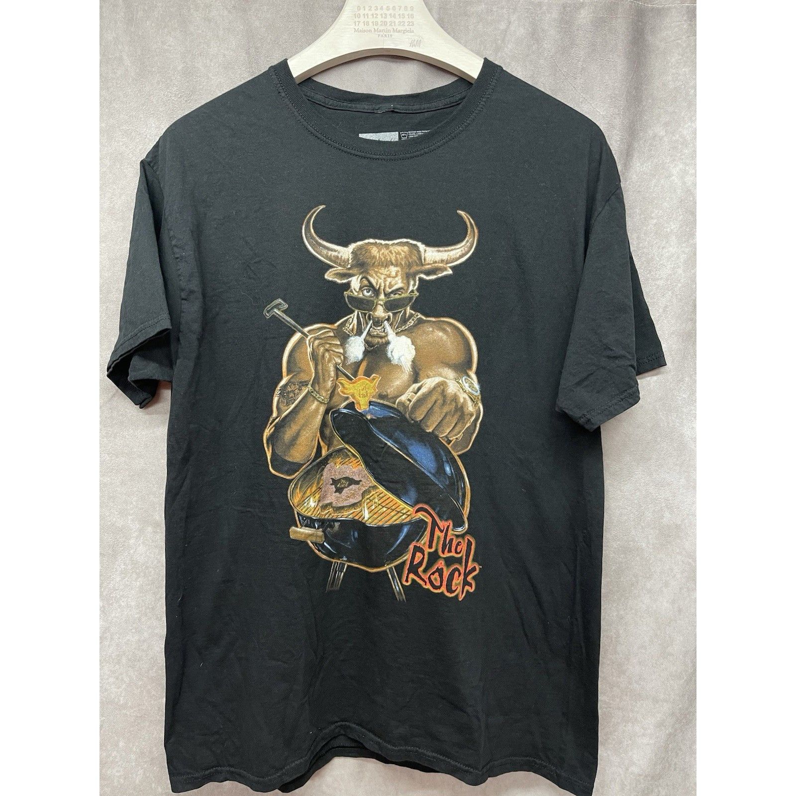 WWE VTG WWE WWF The Rock Shirt Mens Large Do You Smell Bull Retr Size US L / EU 52-54 / 3 - 2 Thumbnail