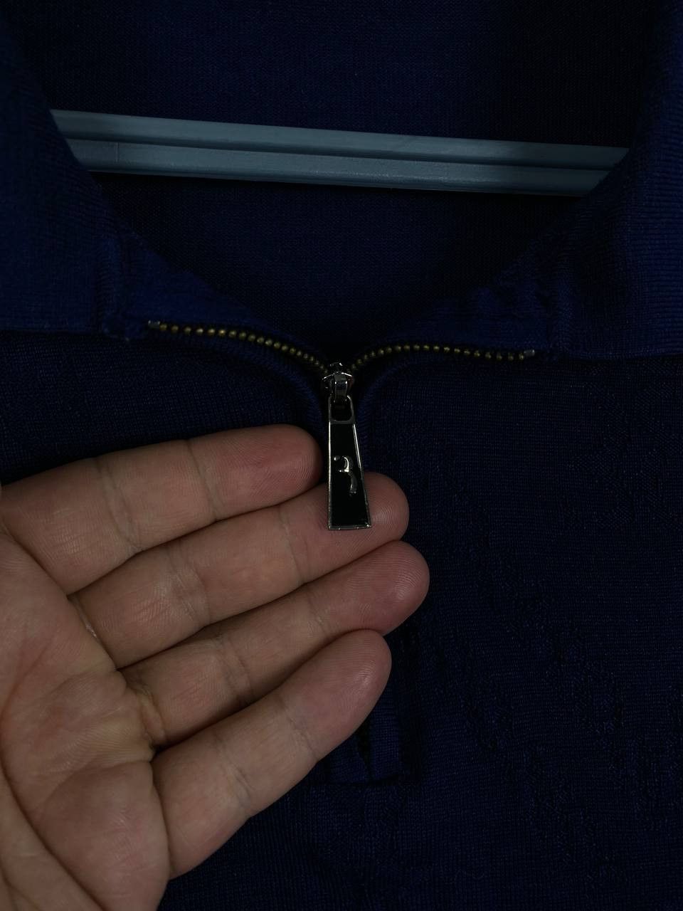 Billionaire Couture Billionaire Wool Polo Sweater Logo Navy Made In Italy Size US XL / EU 56 / 4 - 10 Thumbnail