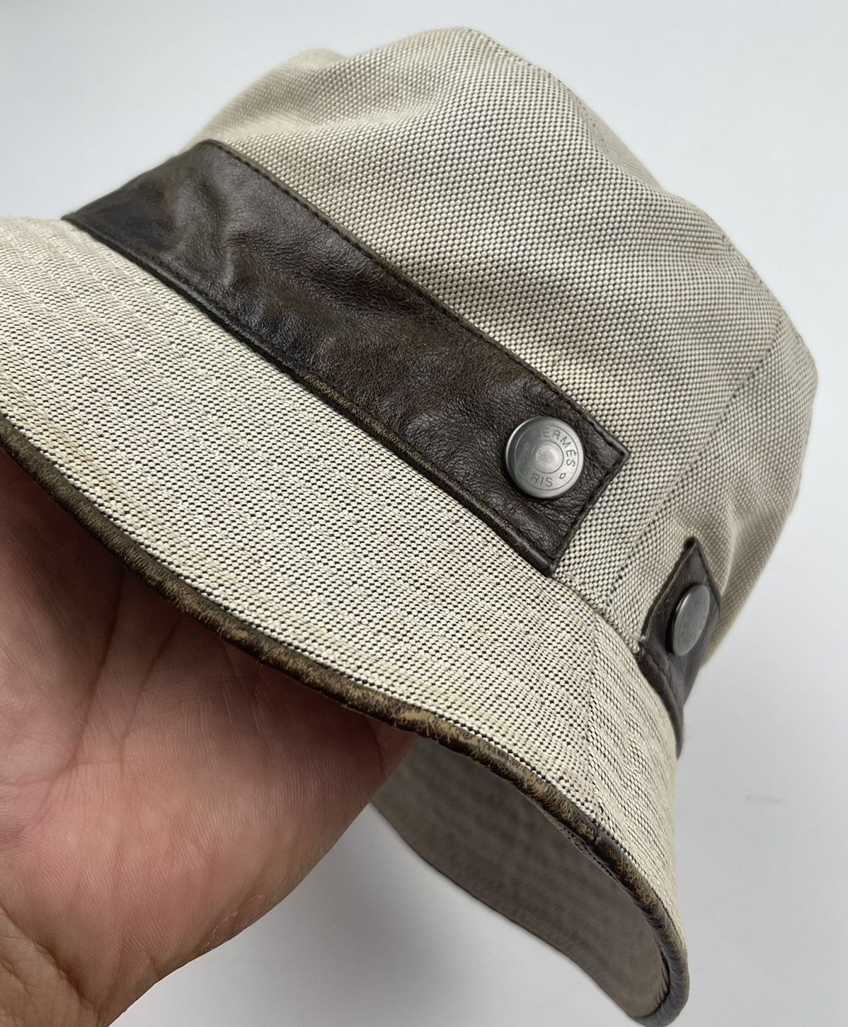 Hermes hermes hat bucket hat tc12 Size ONE SIZE - 4 Thumbnail
