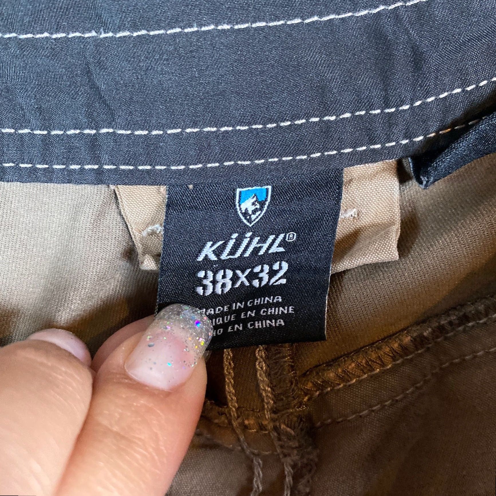 Vintage Kuhl Pants Mens Tan Patent Pending Straight Leg Hiking Outdoor Stretch 38x32 Regular Inseam 32 Size US 38 / EU 54 - 5 Thumbnail