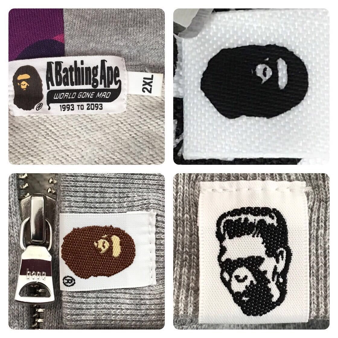 Bape 🔥2XL🔥 BAPE Purple camo Shark full zip Hoodie a bathing ape Size US XXL / EU 58 / 5 - 7 Thumbnail