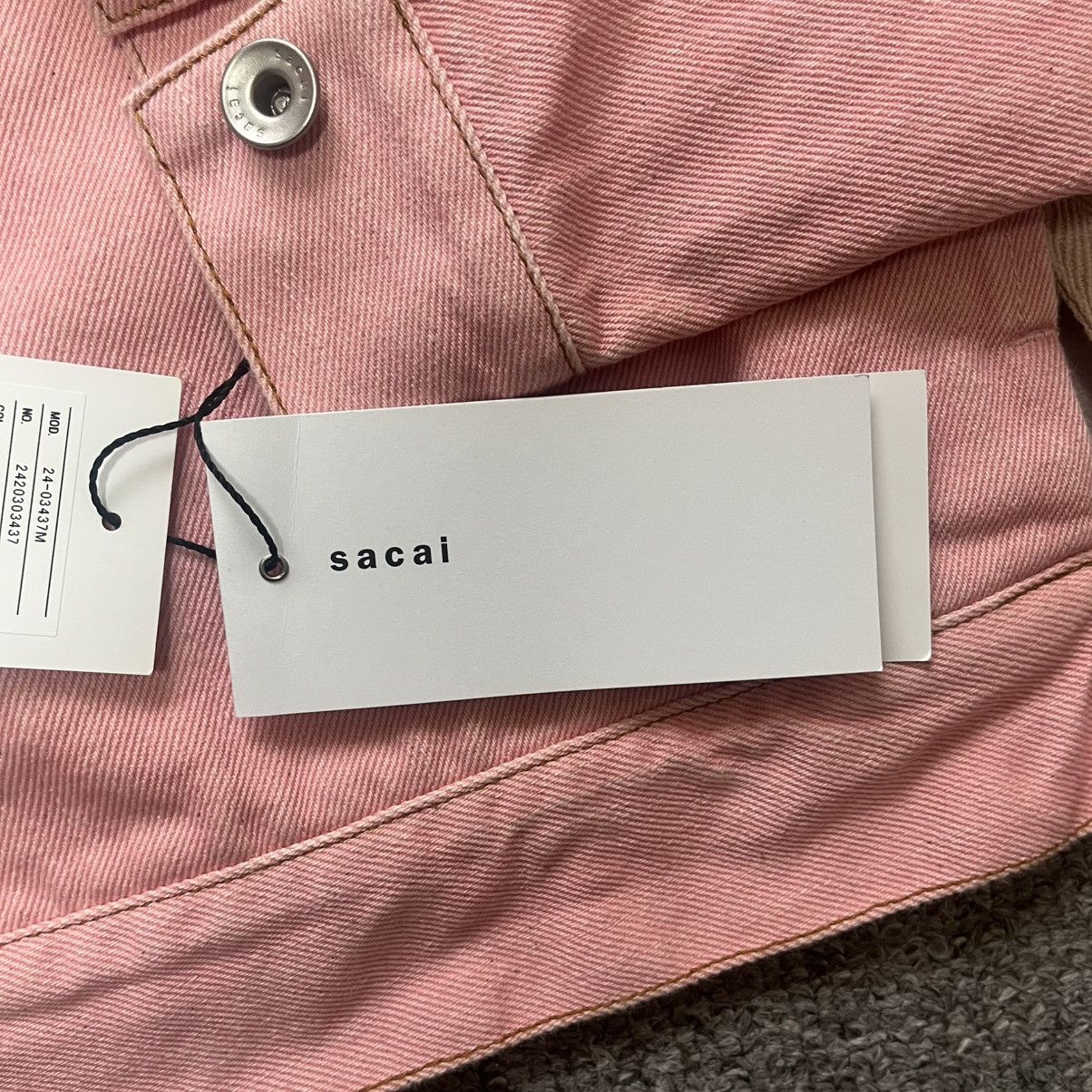 Sacai sacai 2024 Pink denim jacket size 3 Rare Size US XL / EU 56 / 4 - 10 Thumbnail