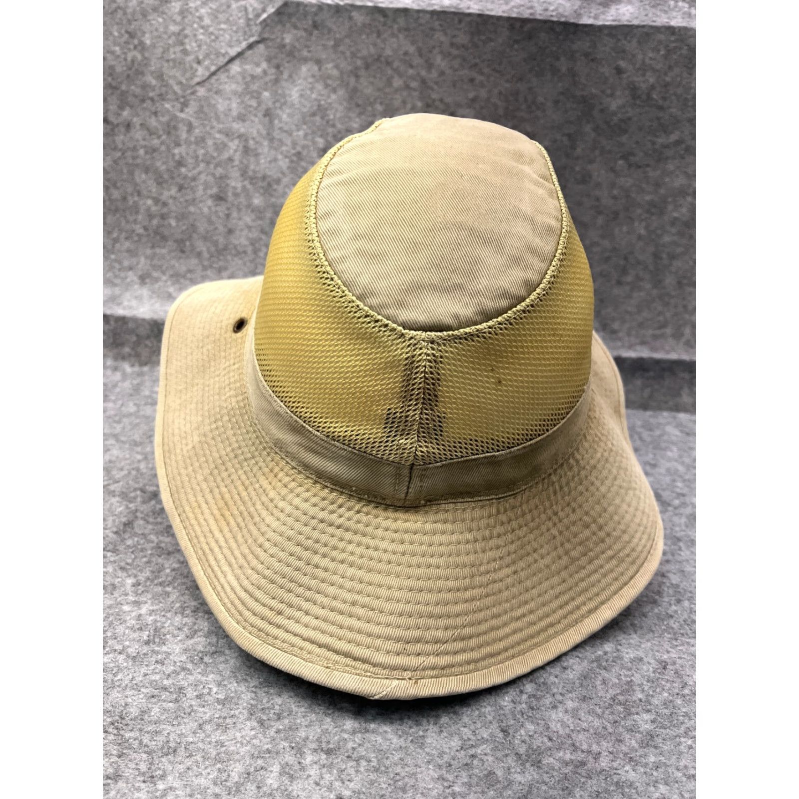 Vintage Dorfman Pacific Bucket Hat Adult Large Beige 100% Cotton Knit Breathable Fishing Hunting Camping Logo Men Hat Size ONE SIZE - 6 Thumbnail