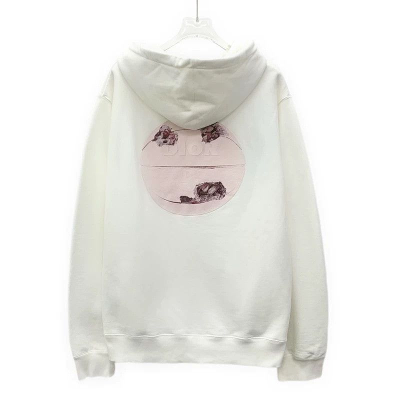 Dior Dior Beige crystal basketball cotton hooded shirt long-sle Size US M / EU 48-50 / 2 - 2 Thumbnail