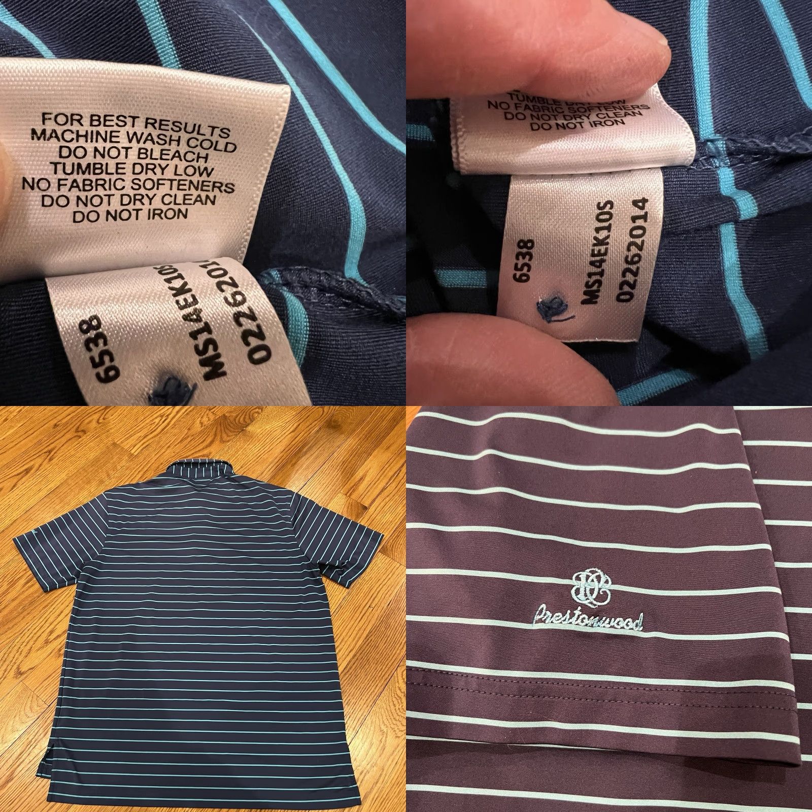 Peter Millar Peter Millar Summer Comfort Polo M Size Striped Aqua Blue Prestonwood Golf Golf Avatar? No. Size US M / EU 48-50 / 2 - 8 Thumbnail