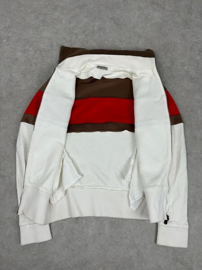 Bottega Veneta Bottega Veneta White Brown & Red Tricolor Track Jacket Size S / US 4 / IT 40 - 7 Thumbnail