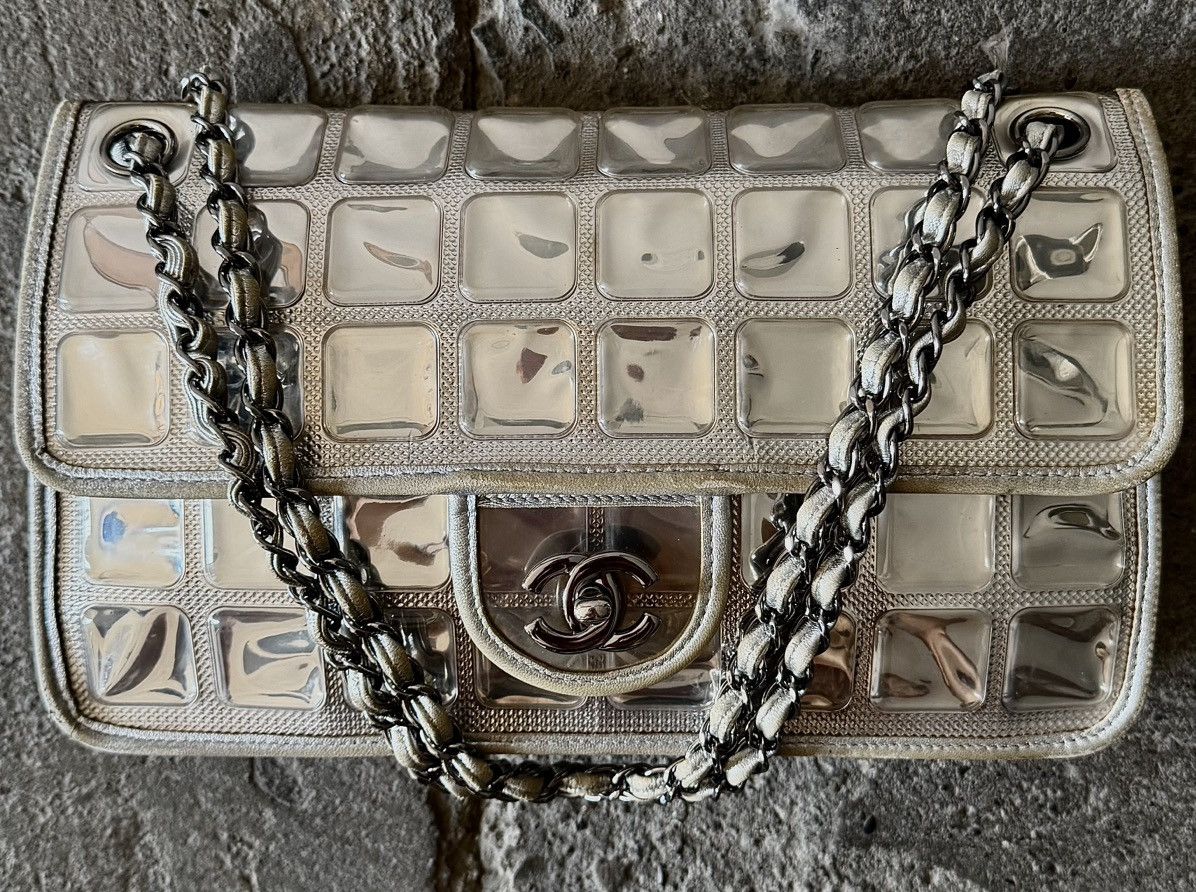Chanel Chanel - Karl Lagerfeld - 2008 - Silver Ice Cube Flap Bag Size ONE SIZE - 12 Thumbnail