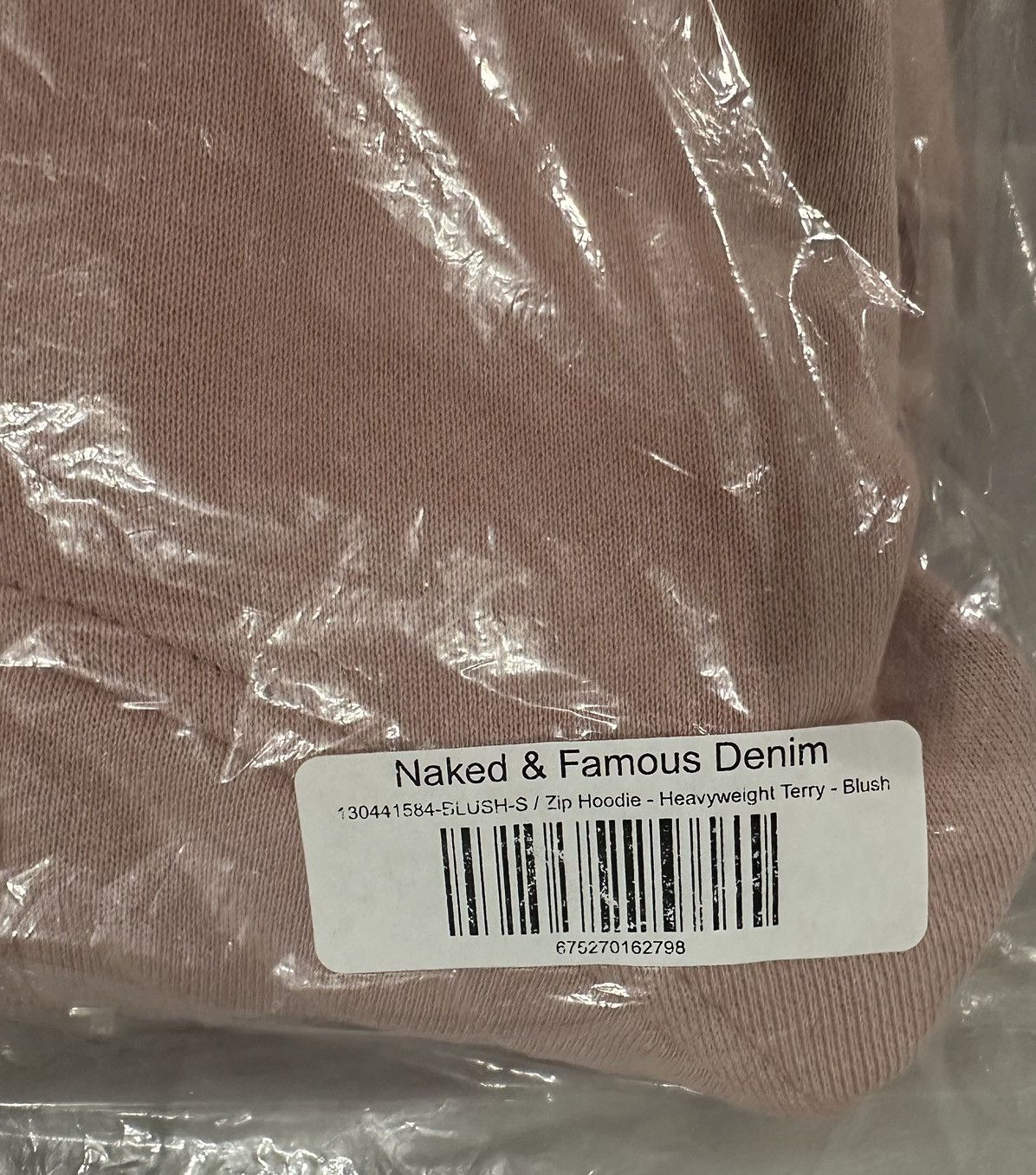Naked & Famous Naked & Famous Zip Hoodie - Heavyweight Terry in Blush NEW Size US S / EU 44-46 / 1 - 8 Thumbnail