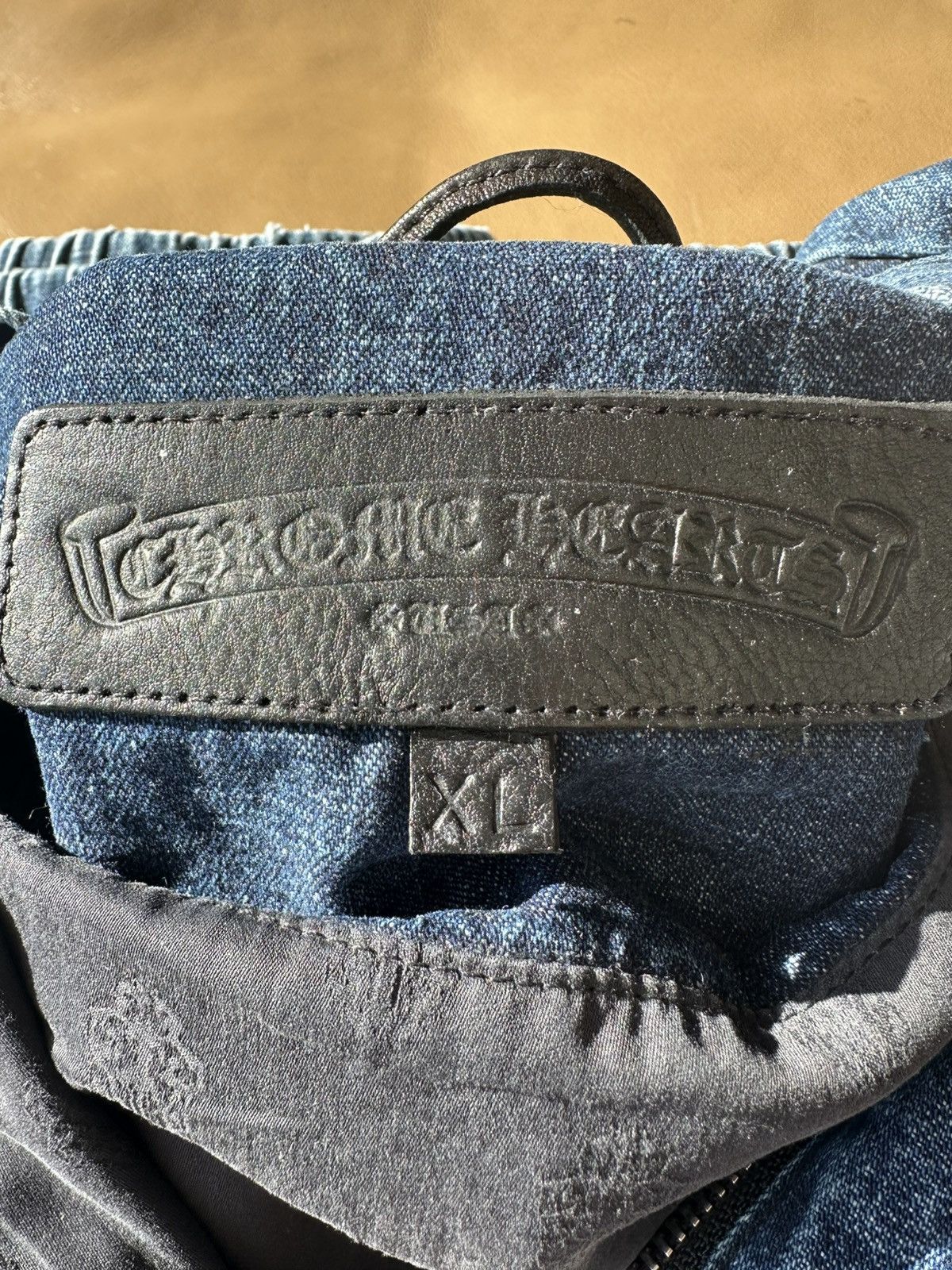 Chrome Hearts chrome hearts denim half zip hoodie w triple patches Size US XL / EU 56 / 4 - 4 Thumbnail