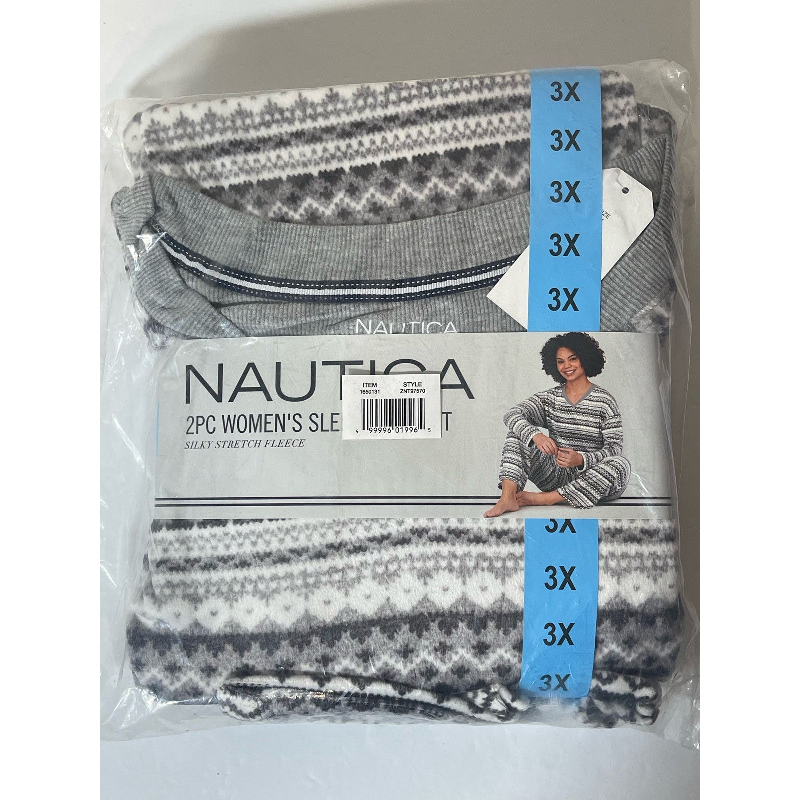 Nautica Nautica Women’s 2PC Fleece Pajama Set Gray Size 3XL NWT Size 3XL / US 20-22 - 1 Thumbnail