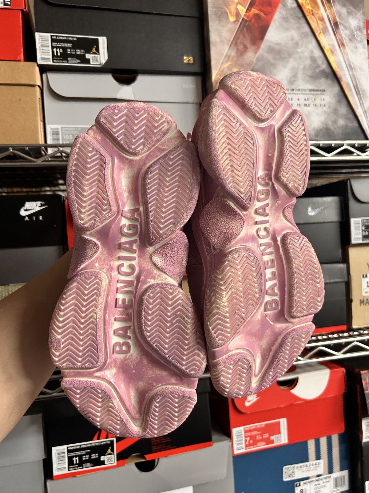 Balenciaga Faded Pink Triple S Size 5US