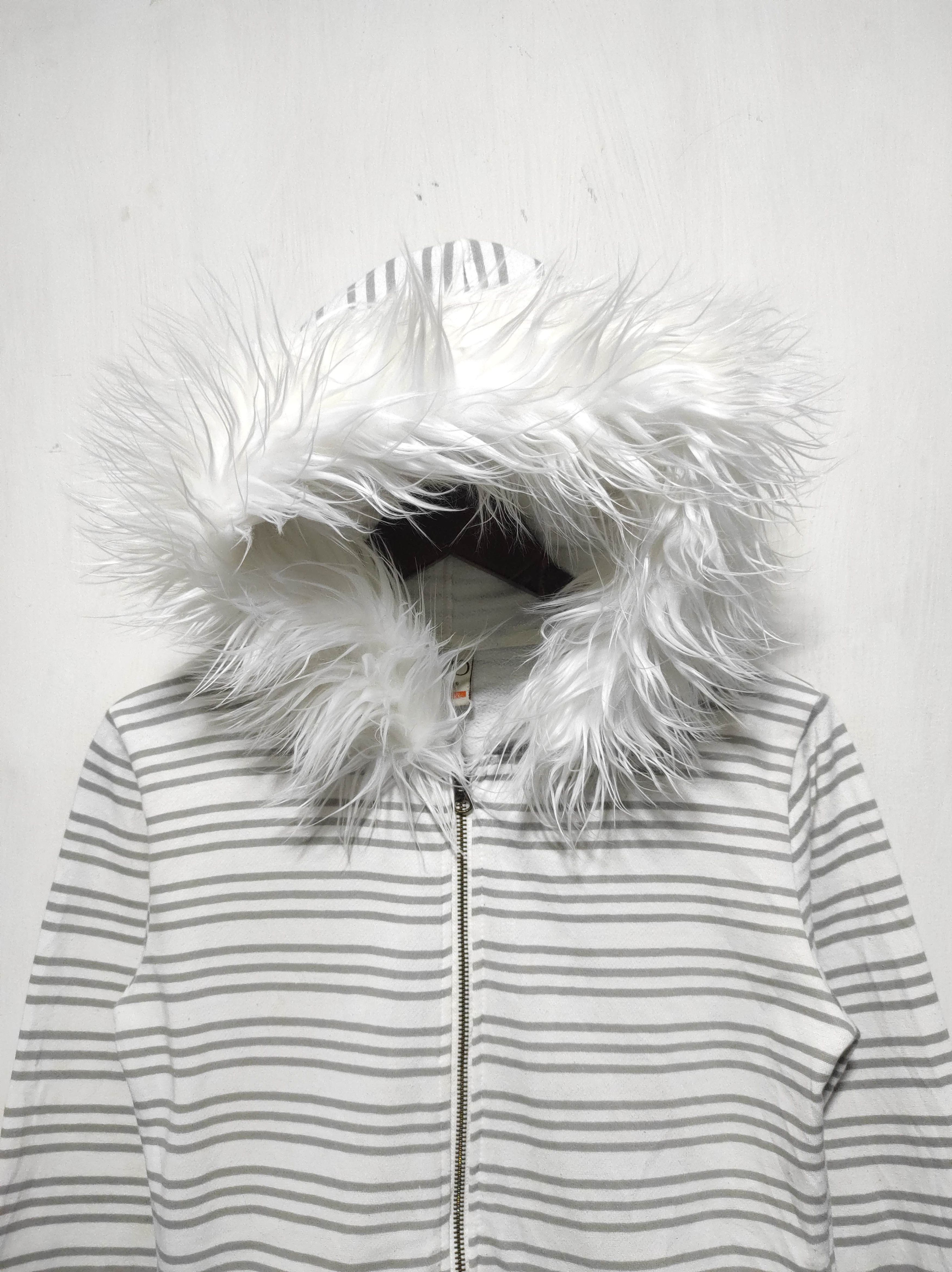 Hysteric Glamour OP Stripe Zip Fur Hoodie LGB IfSixWasNine style Size M / US 6-8 / IT 42-44 - 2 Thumbnail
