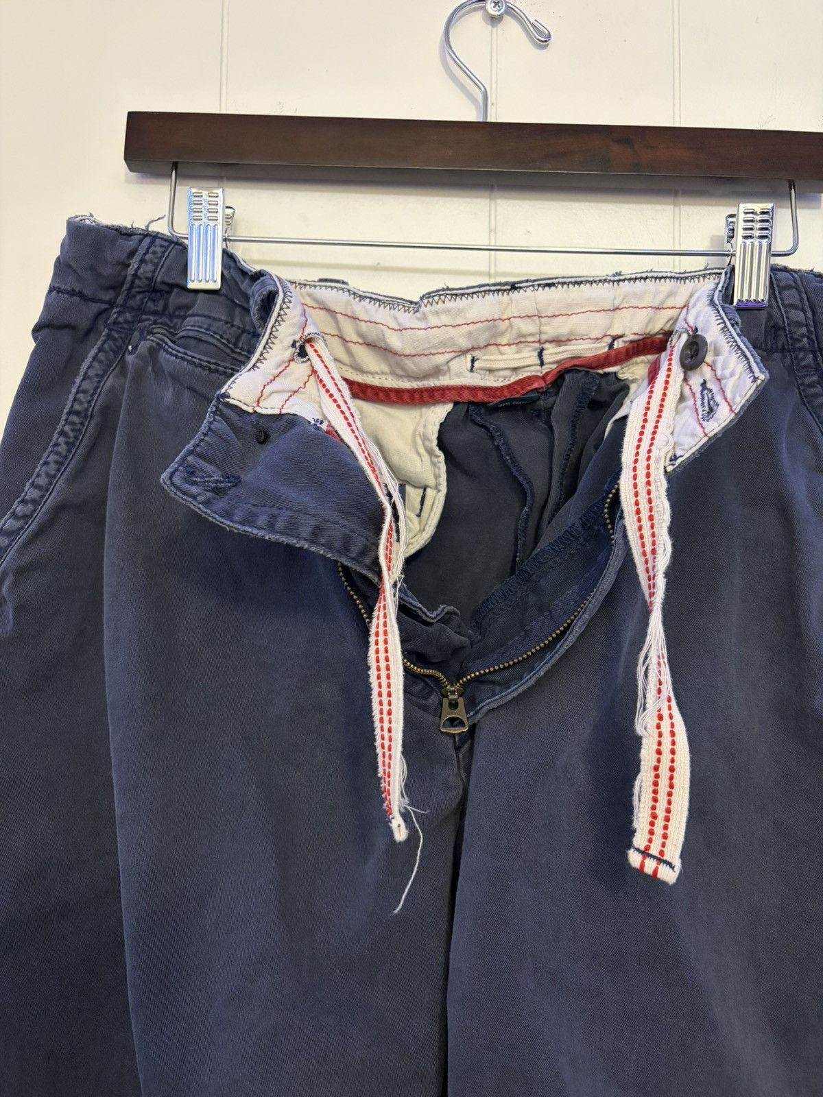 Polo Ralph Lauren Vintage Y2k Polo Ralph Lauren navy blue adjustable shorts Size US 35 - 6 Thumbnail