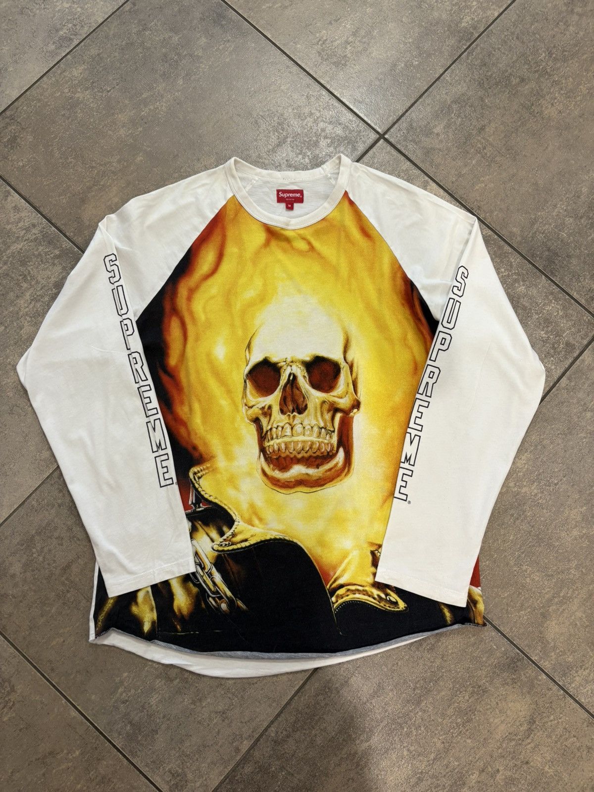 Supreme Supreme Ghost Rider Raglan L/S Tee – Size M – Archive Piece Size US M / EU 48-50 / 2 - 2 Thumbnail