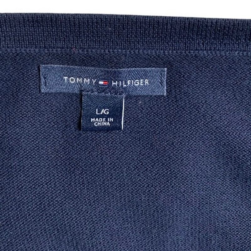 Tommy Hilfiger Tommy Hilfiger Men's Large Pullover Sweater Stripped Blue Size US L / EU 52-54 / 3 - 4 Thumbnail