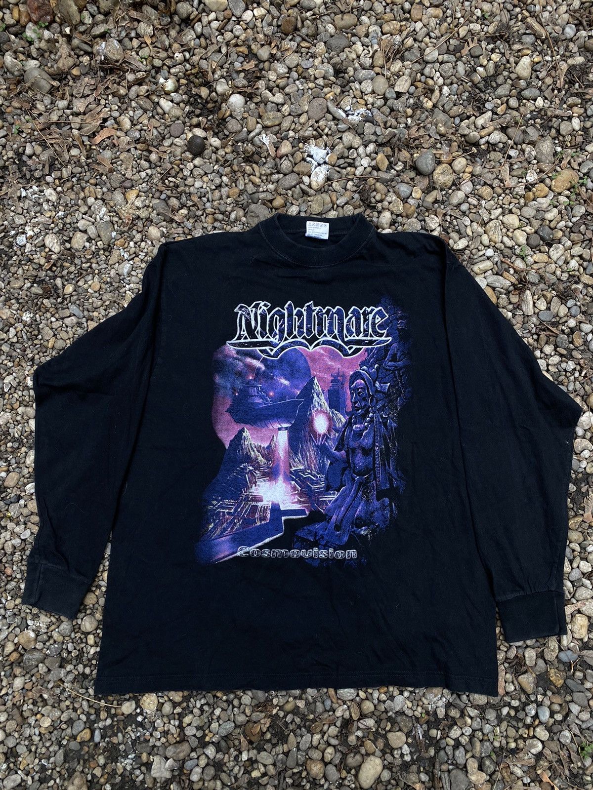 Band Tees × Vintage Vintage 2001 Nightmare Cosmovision Tour Longsleeve Size US XL / EU 56 / 4 - 1 Thumbnail