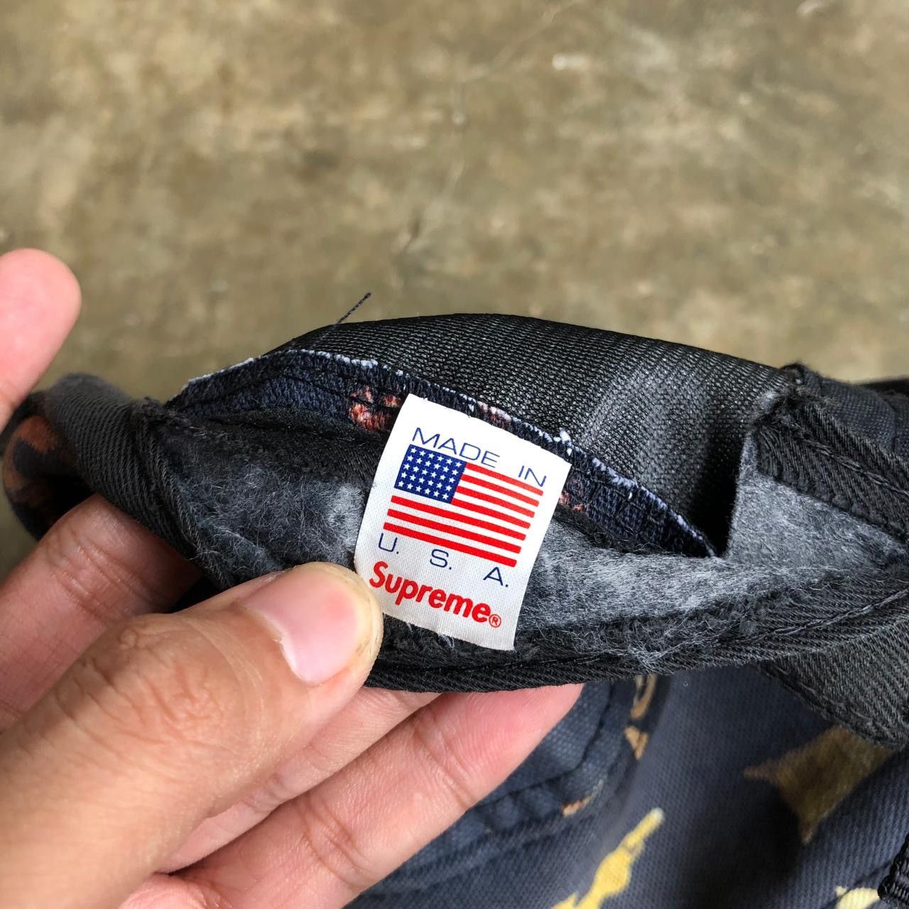 Supreme SS 13 Supreme Crosses Camp Cap Black Washed Size ONE SIZE - 7 Thumbnail