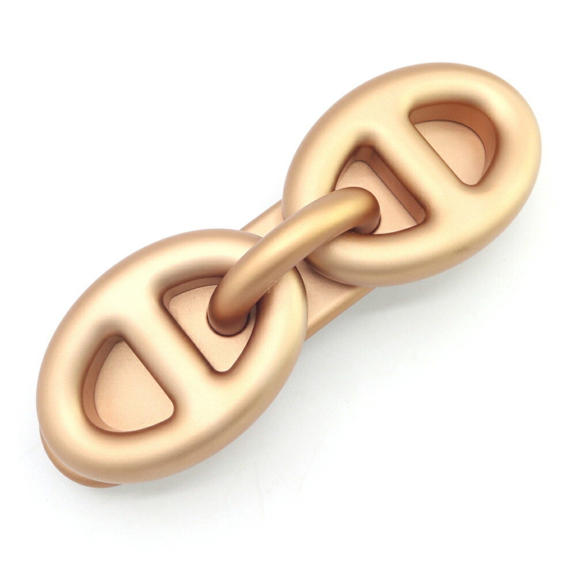 HERMES Eclipse GM Barrette Hair Clip, Elsa La Folle Parade, Silk, White and Pink Hermes Scarf  main image 4
