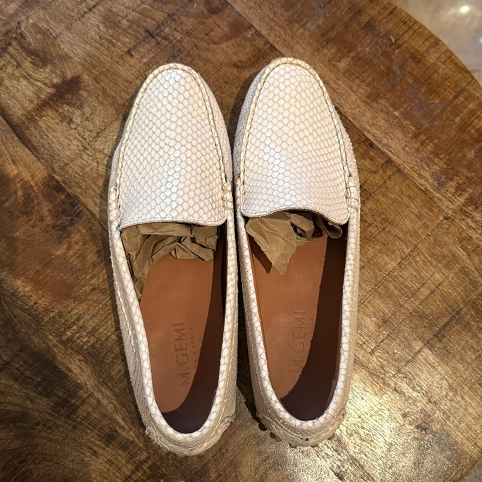 M.Gemi M. Gemi Felize Embossed loafers size 38 (7) Size US 7.5 / IT 37.5 - 1 Thumbnail