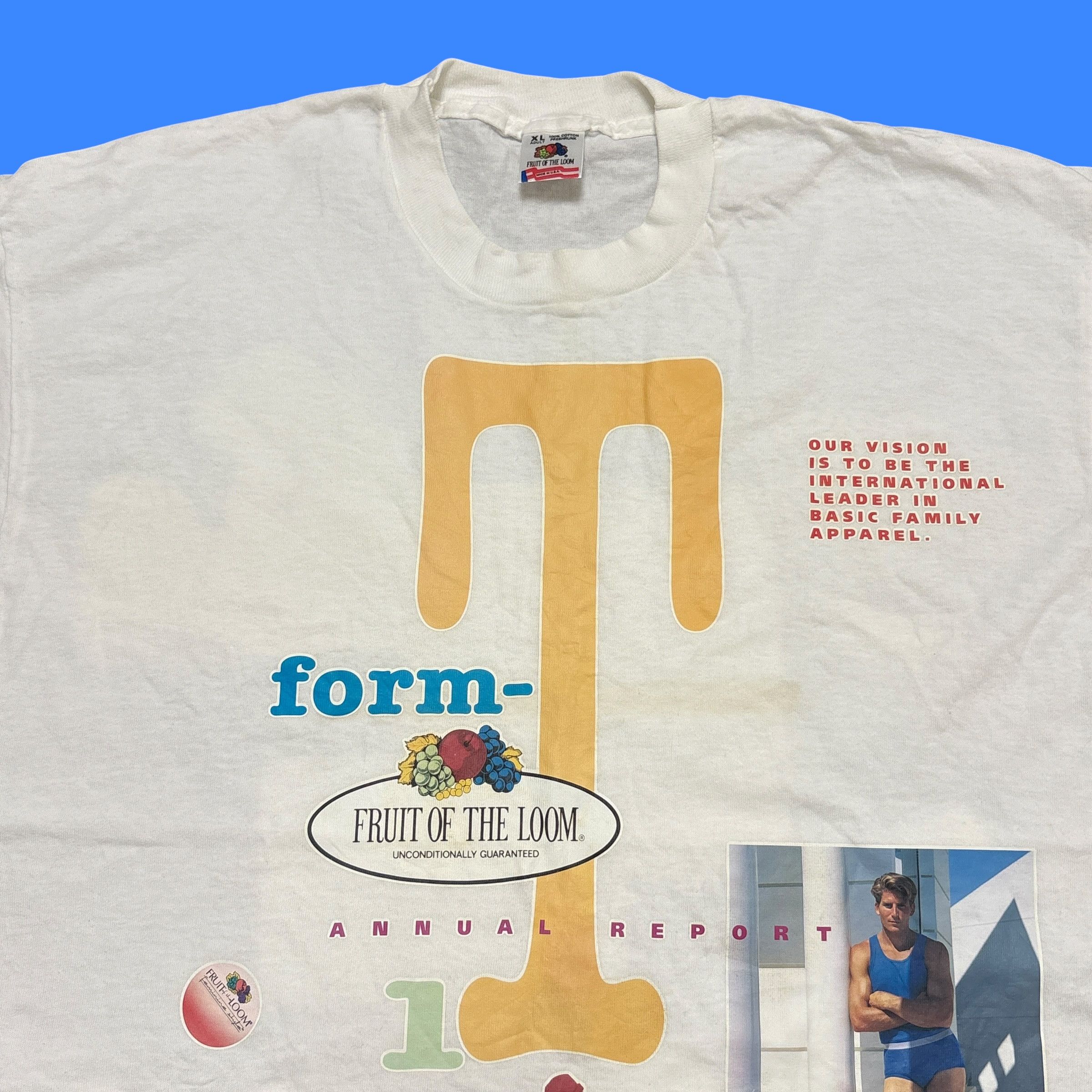 Vintage Vintage Test Print Shirt 90s Fruit Of The Loom Single Stitch Size US XL / EU 56 / 4 - 3 Thumbnail