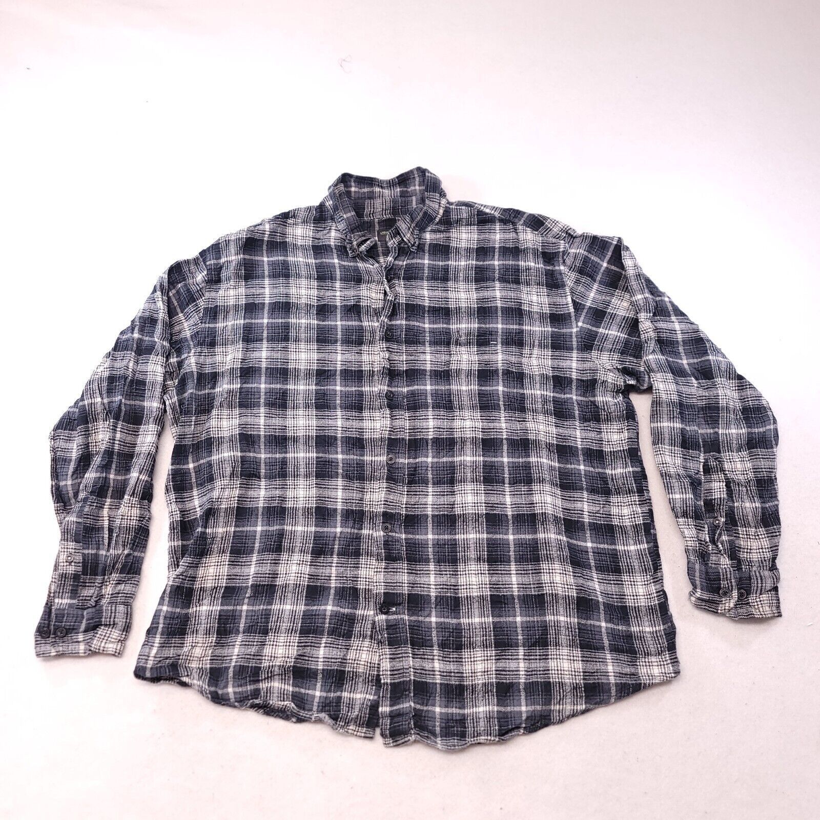 John Bartlett John Bartlett Tartan Flannel Shirt Mens Size XL Gray White Size US XL / EU 56 / 4 - 2 Thumbnail