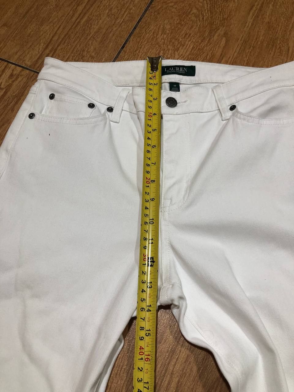 Ralph Lauren Vintage Ralph Lauren White Skinny Denim Jeans Size 10 Size 32" / US 10 / IT 46 - 14 Thumbnail