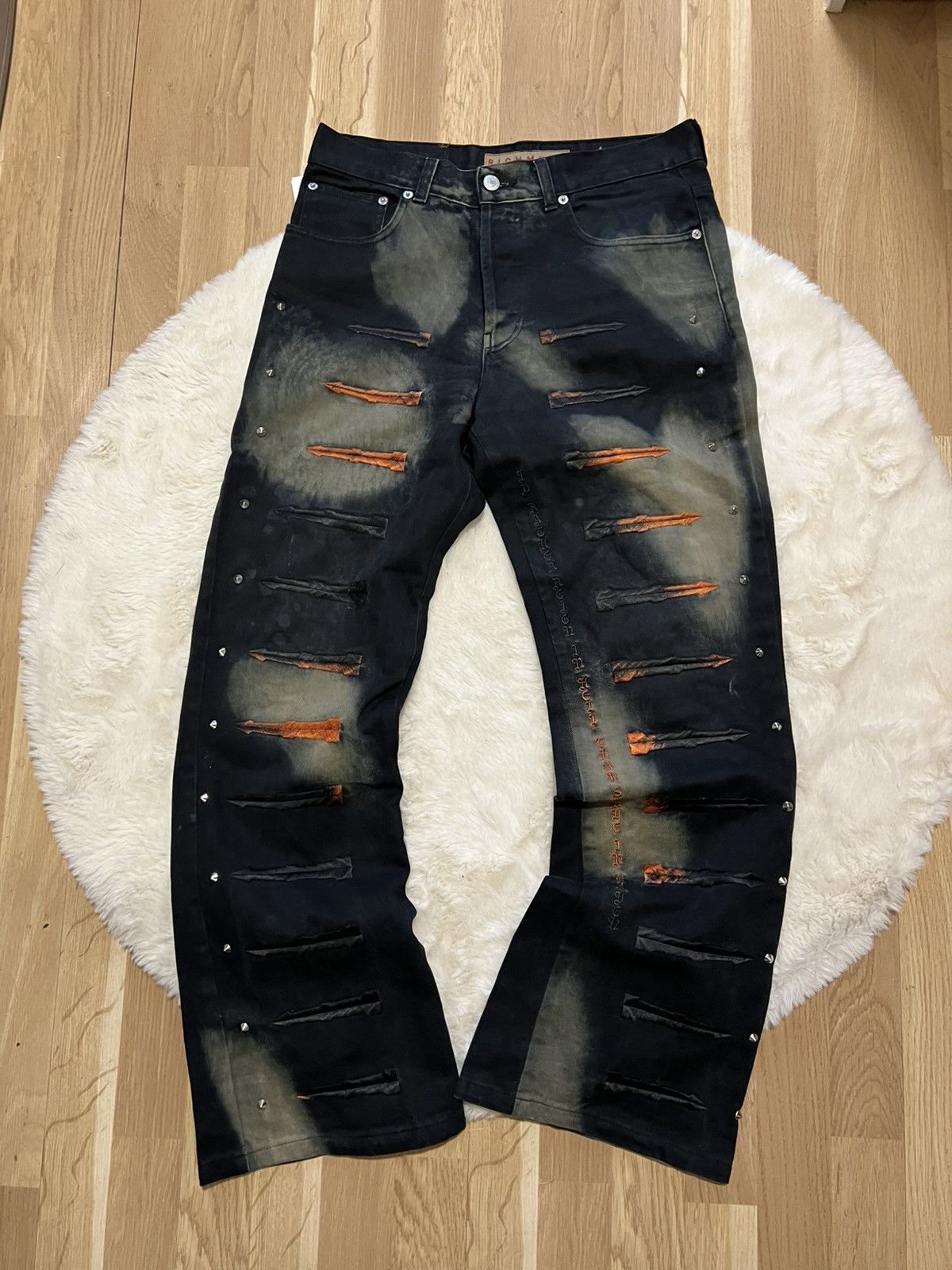 If Six Was Nine Vintage Richmond jeans avant garde punk if6was9 style 2000s Size US 31 - 1 Thumbnail