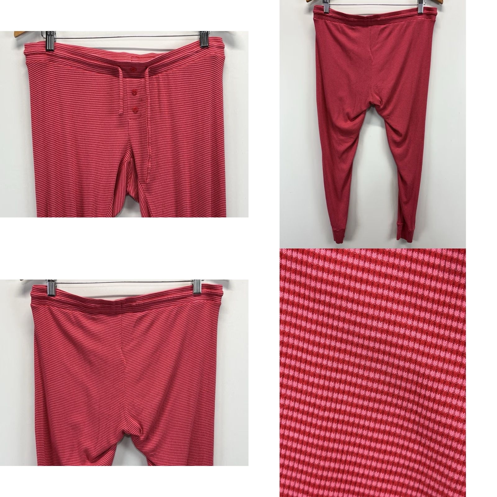 Gap Gap Pajama Set Women Small Pink Red Striped Lounge Comfort Pants Shirt Size S / US 4 / IT 40 - 8 Thumbnail