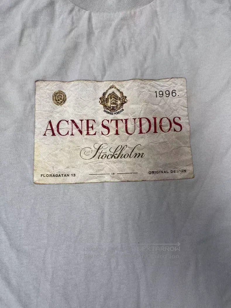 Acne Studios Acne Studios Logo Print Crewneck Loose Fit Long Sleeve T-S Size US XS / EU 42 / 0 - 3 Thumbnail