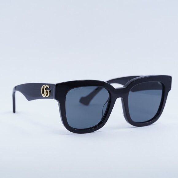 Gucci Gucci GG0998S 001 Sunglasses Black Square Frame, Grey Lenses Size ONE SIZE - 10 Thumbnail