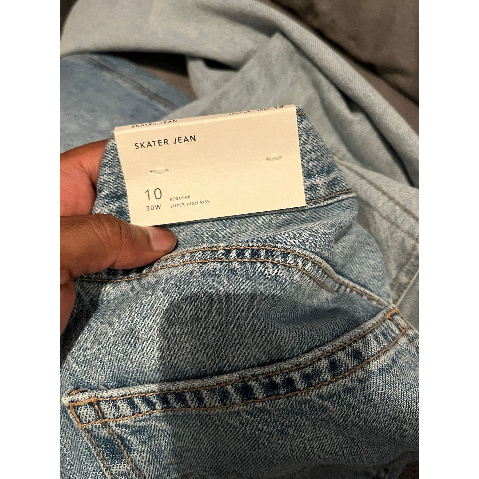 American Eagle Outfitters American Eagle - Skater Jean / 10 / Blue / NWT Size 32" / US 10 / IT 46 - 6 Thumbnail