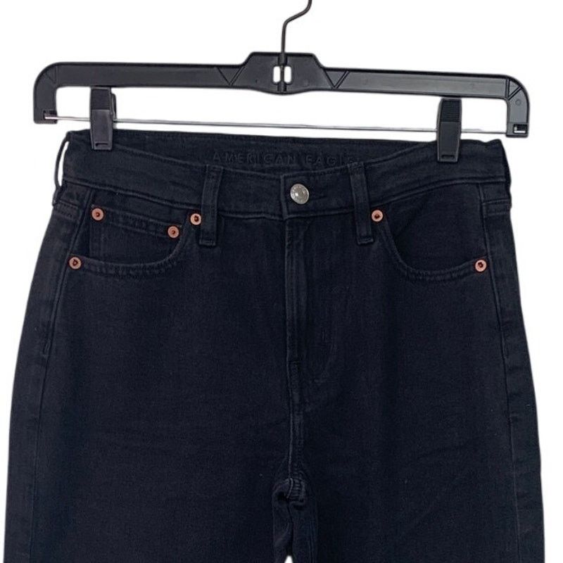 American Eagle Outfitters New American Eagle Womens Size 4 Cotton Blend Wide Leg Jeans Size 27" / US 4 / IT 40 - 2 Thumbnail