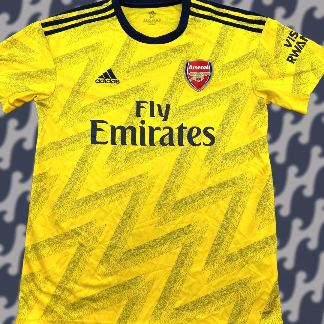 Adidas Arsenal Away Football Jersey Mens M Adidas Shirt Adult Yellow 2019 2020 Sports Football Moisture Wicking Quick Dry Shirt Size US M / EU 48-50 / 2 - 1 Thumbnail
