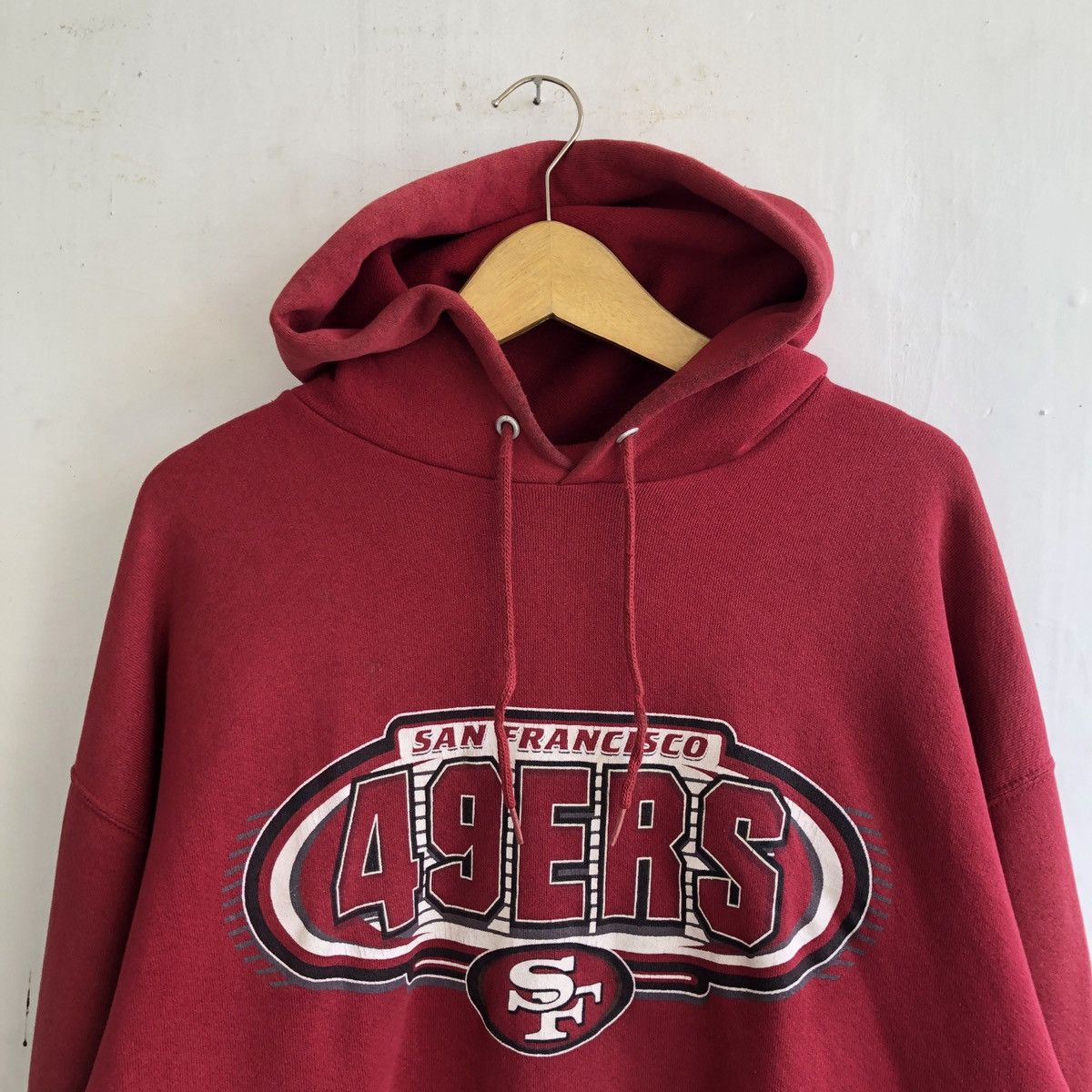 Logo Athletic × NFL × Vintage RARE VTG LOGO ATHLETIC SAN FRANCISCO 49ERS HOODIE Size US XL / EU 56 / 4 - 2 Thumbnail