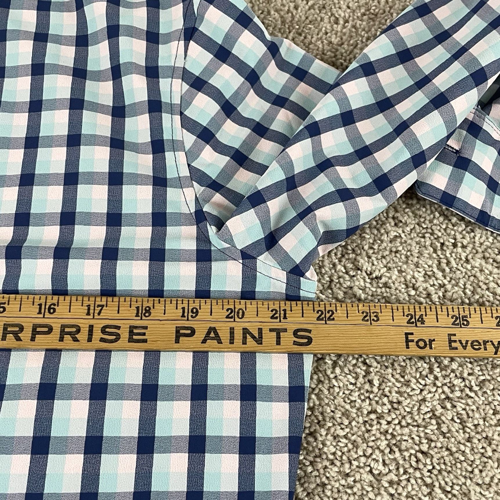 Mizzen+Main Mizzen+Main Shirt Mens Medium Colorful Plaid Multicolor Button-Up Long Sleeve Stretch Regular Classic Leeward Collection F135 Size US M / EU 48-50 / 2 - 5 Thumbnail