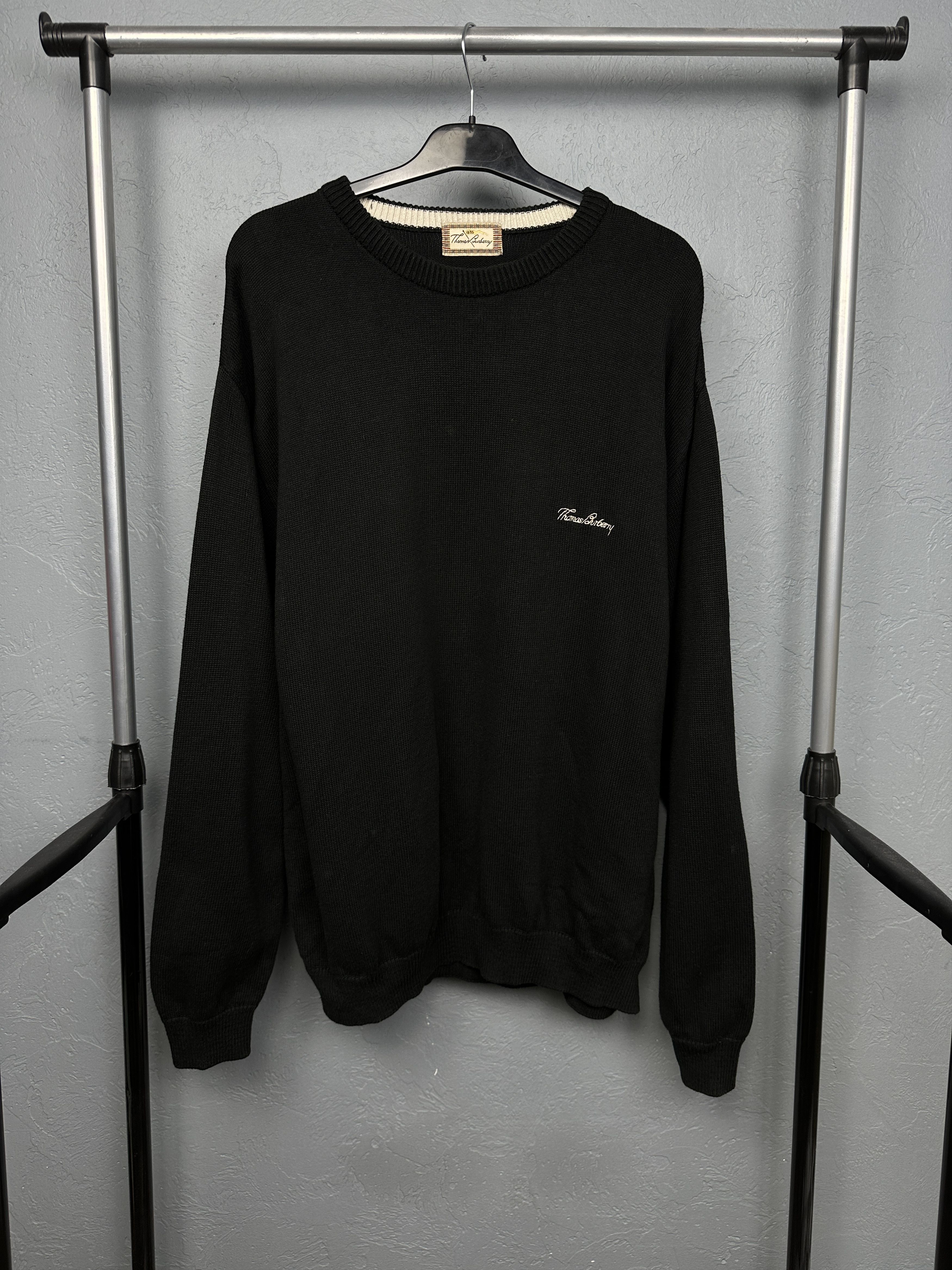 Burberry Thomas Burberry Vintage Mens Crew Neck Sweater Size US XL / EU 56 / 4 - 1 Thumbnail