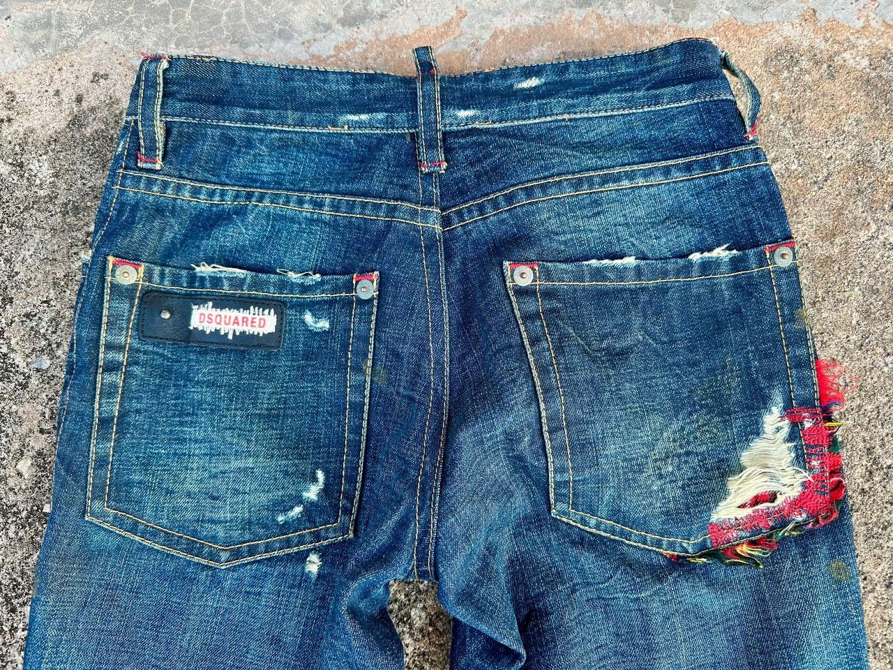 Dsquared2 Dsquared2 Tartan Leather Distressed Jeans Size US 30 / EU 46 - 5 Thumbnail