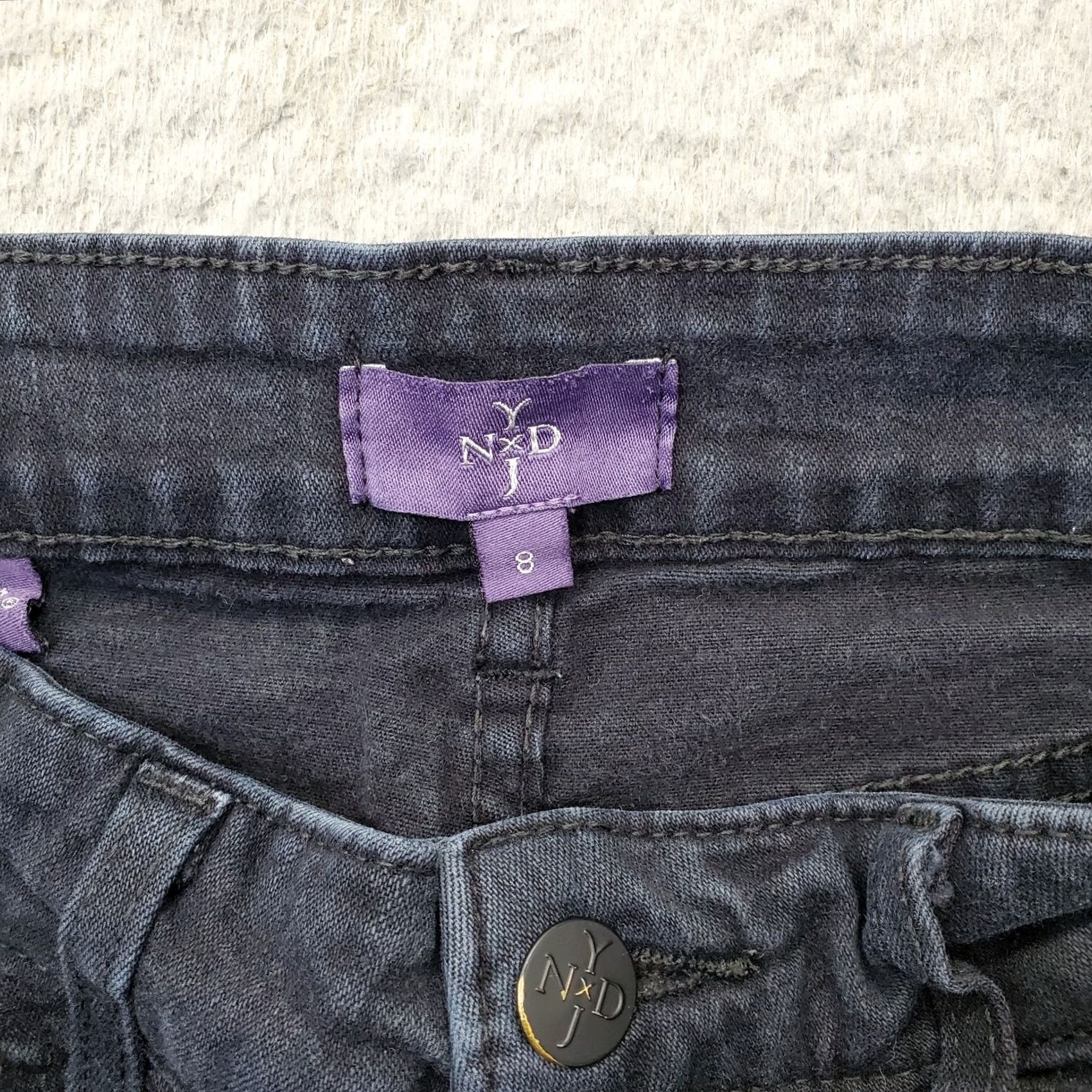 NYDJ NYDJ Marilyn Straight Jeans Womens Size 8 Blue Denim 5-Pocket Design Size 30" / US 8 / IT 44 - 7 Thumbnail