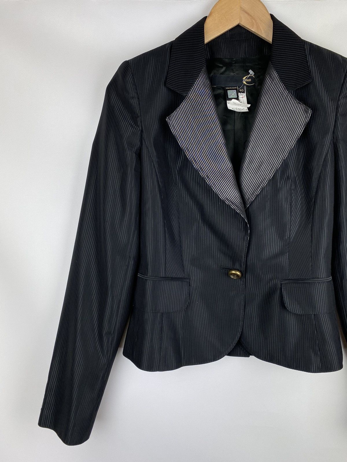 Just Cavalli Just Cavalli ladies striped blazer jacket size 40 / L Size S / US 4 / IT 40 - 2 Thumbnail