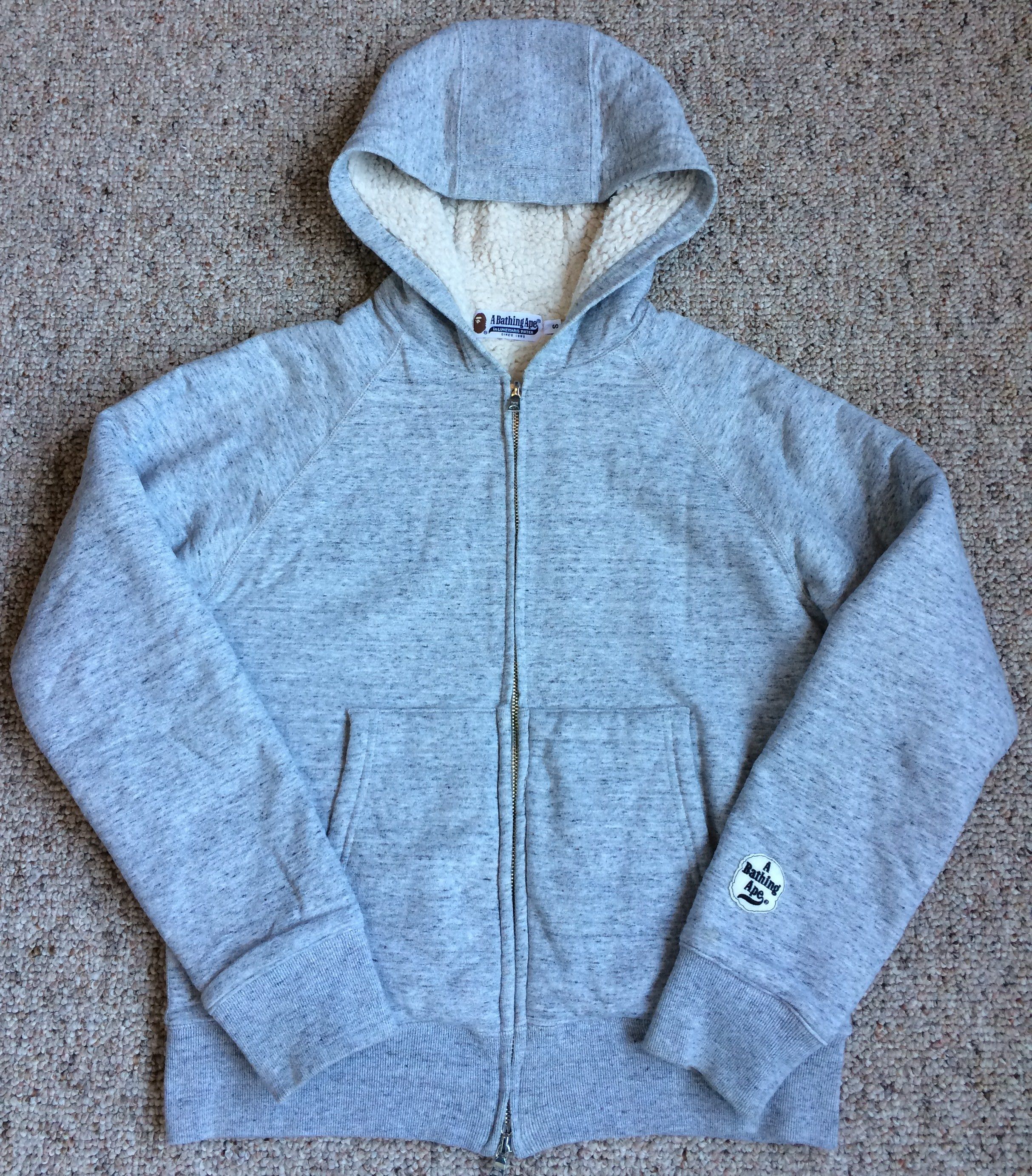 Bape Bape Fleece Lined Logo Hoodie Size US S / EU 44-46 / 1 - 1 Thumbnail
