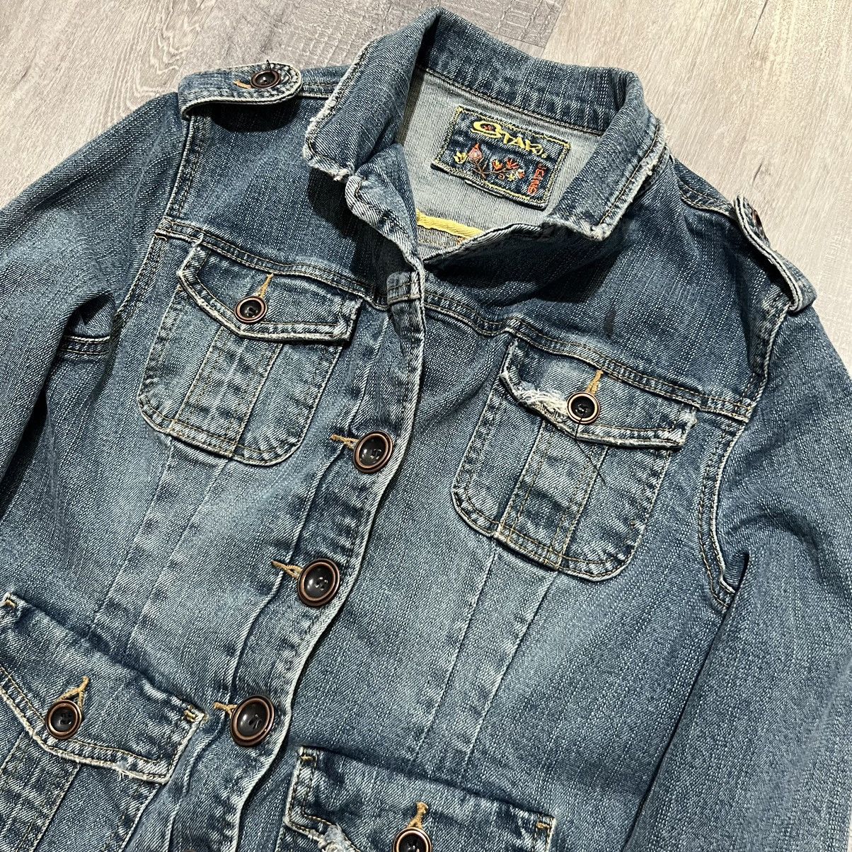 Vintage VTG Star Jeans Care Bear Patched Custom Jean Jacket Size S / US 4 / IT 40 - 3 Thumbnail